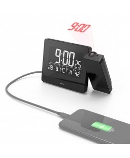 Hama Plus Charge Цифровой будильник Черный