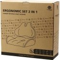 Powerton Lumbar and seat cushion set, anthracite Powerton Lumbar and seat cushion set, anthracite
