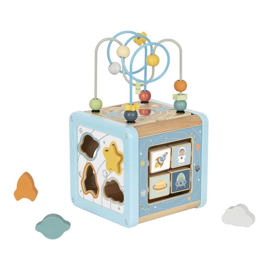 Tooky Toys TOOKY TOY Wooden Activity Cube Space Sorting Maze – 4