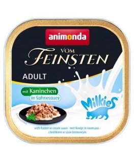 ANIMONDA Vom Feinsten Pieaugušie piena gaļas pieniņi ar mājputnu un krēmveida pildījumu - mitrā kaķu barība - 100g