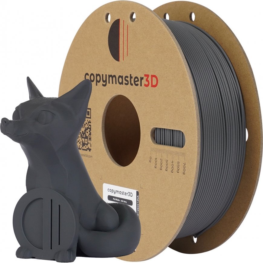Copymaster3D PLA MATTE filament for 3D printer, 1.75 mm, matte ash