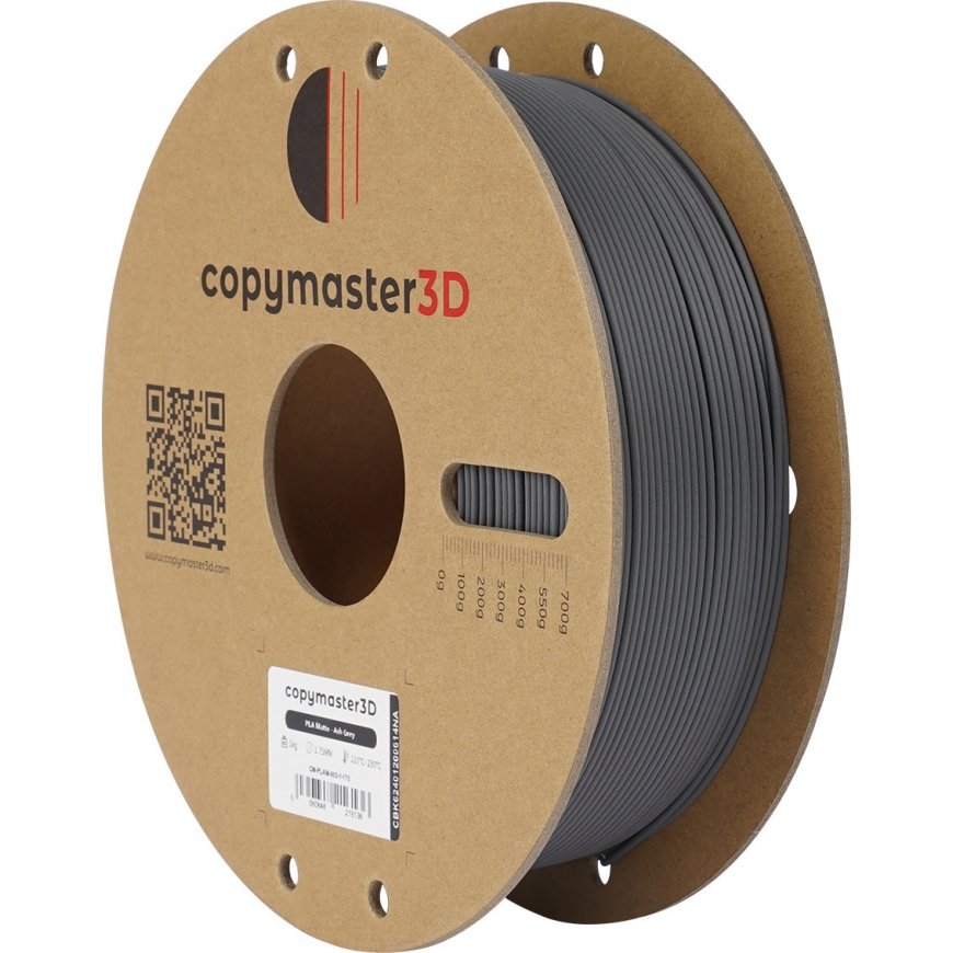 Copymaster3D PLA MATTE filament for 3D printer, 1.75 mm, matte ash – 3