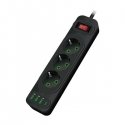 Riff F23U 2m pagarinātājs ar 3 Ligzdām + 3 USB + 1 USB-C Riff F23U 2m pagarinātājs ar 3 Ligzdām + 3 USB + 1 USB-C