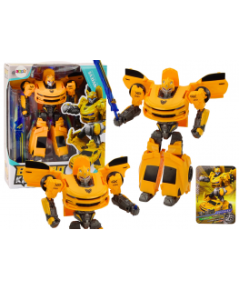 Lean Toys Auto-Robot 2in1 Transformation Sporty Yellow