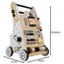 Wooden pushchair - walker Kruzzel 24761 Wooden pushchair - walker Kruzzel 24761