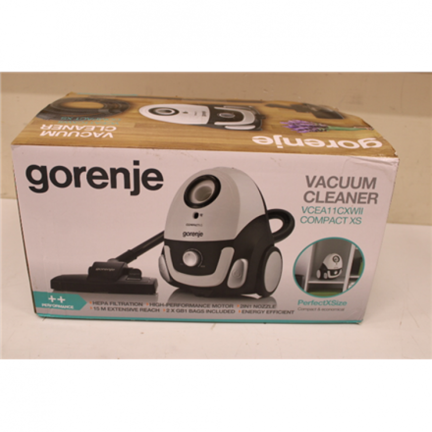 SALE OUT. VCEA11CXWII Vacuum cleaner, Bagged, Power 750 W, White | | Vacuum cleaner | VCEA11CXWII | Bagged | 750 W | Operating r