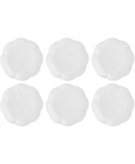 Set of 6 villadeifiori dinner plates - white, 26 cm