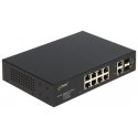 SFG108 12 portu rūpnieciskais PoE slēdzis SFG108 12 portu rūpnieciskais PoE slēdzis