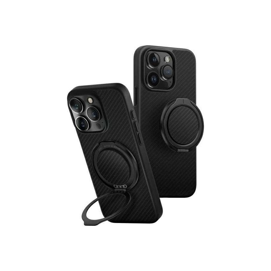 Dėklas UNIQ etui Keva Air iPhone 16 Pro Max 6.9" Magclick Charging juoda/carbon juodas
