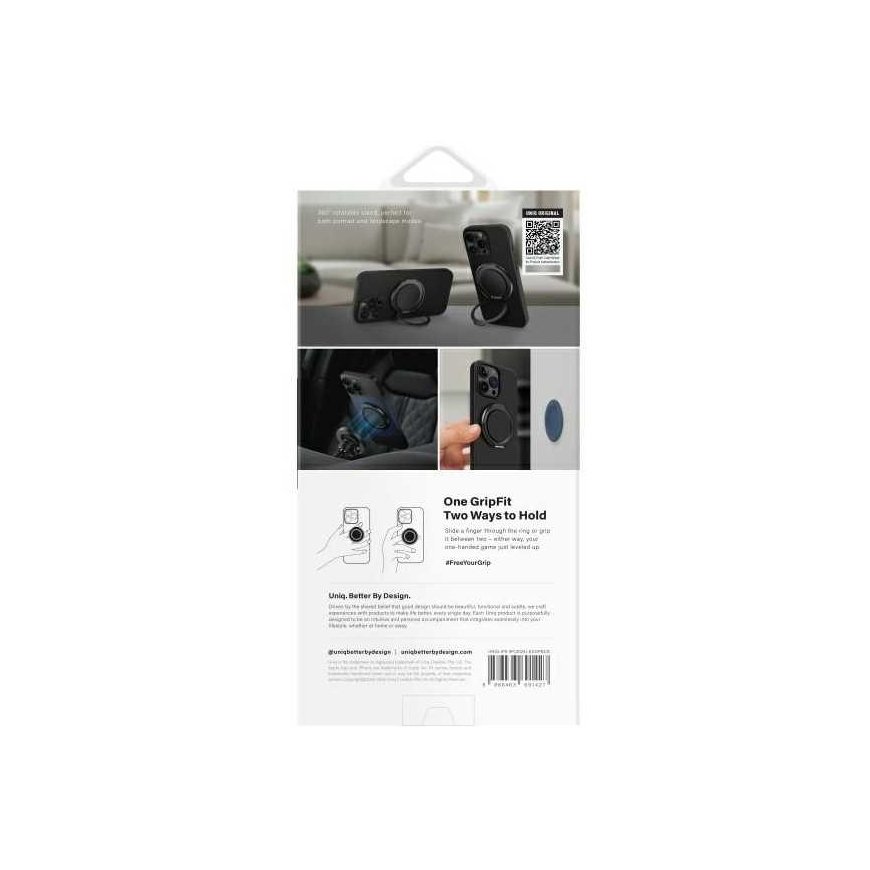 UNIQ etui Keva Air iPhone 16 Pro Max 6.9" Magclick Charging black/carbon black – 2