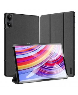 Dux Ducis Domo Case with Flip and Smart Sleep for Xiaomi Redmi Pad Pro (4G/5G)/Poco Pad 12.1 - Black