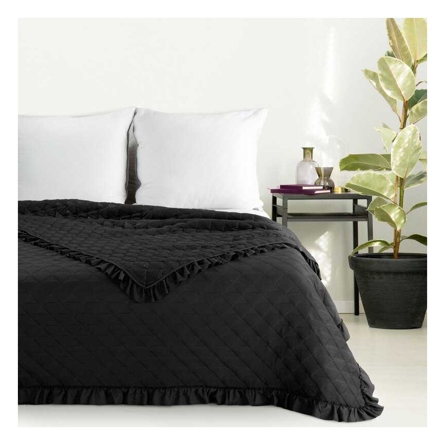 Narzuta Vanesa 220x240 black with fringe Eurofirany – 2
