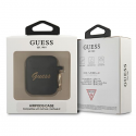 Guess phone case AirPods GUA2SSSK black Silicone Vintage Script