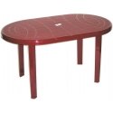 Stół sodo plastikowy Jantar bordo 135 x 80 cm OŁER Stół sodo plastikowy Jantar bordo 135 x 80 cm OŁER
