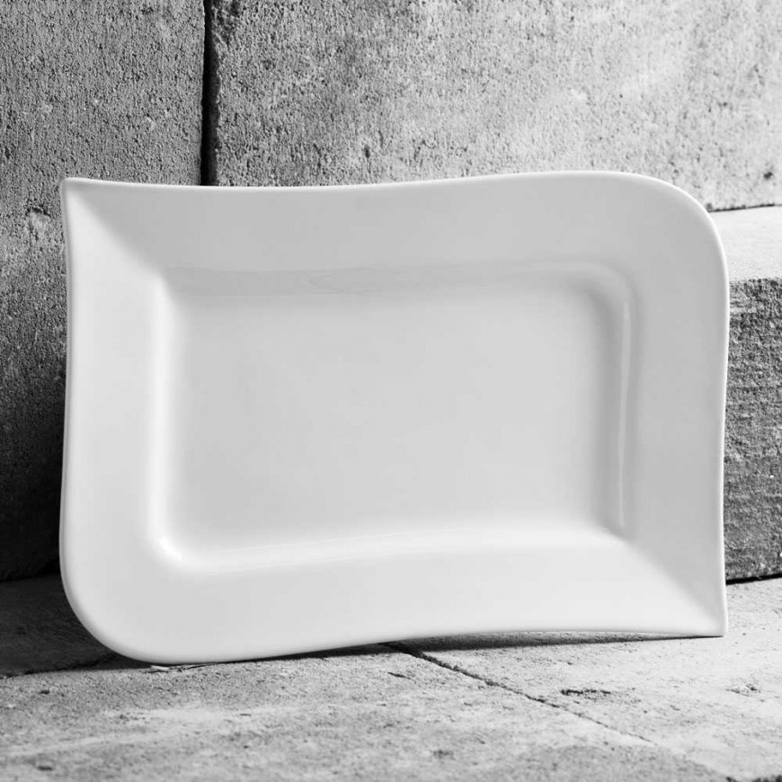 Ambition Półmisek do serwowania porcelanowy Fala