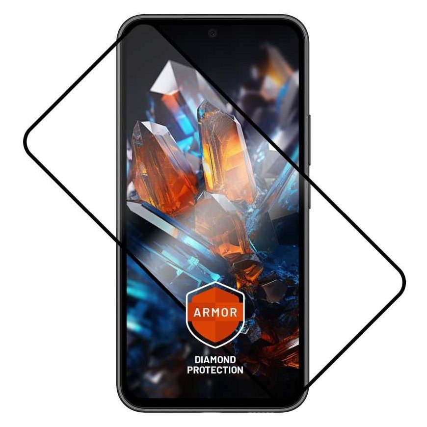 FIXED Armor Premium apsauginis grūdintas stiklas su aplikatoriumi, skirtas Samsung Galaxy A54 5G juodas