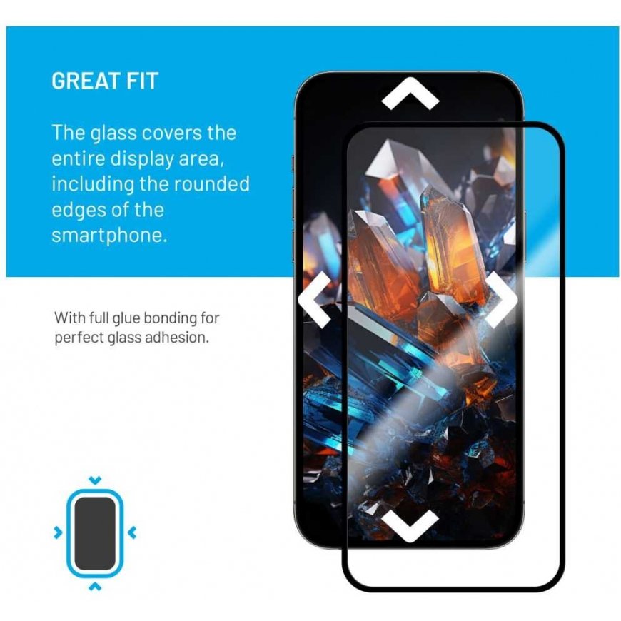 FIXED Armor Premium apsauginis grūdintas stiklas su aplikatoriumi, skirtas Samsung Galaxy A54 5G juodas – 4