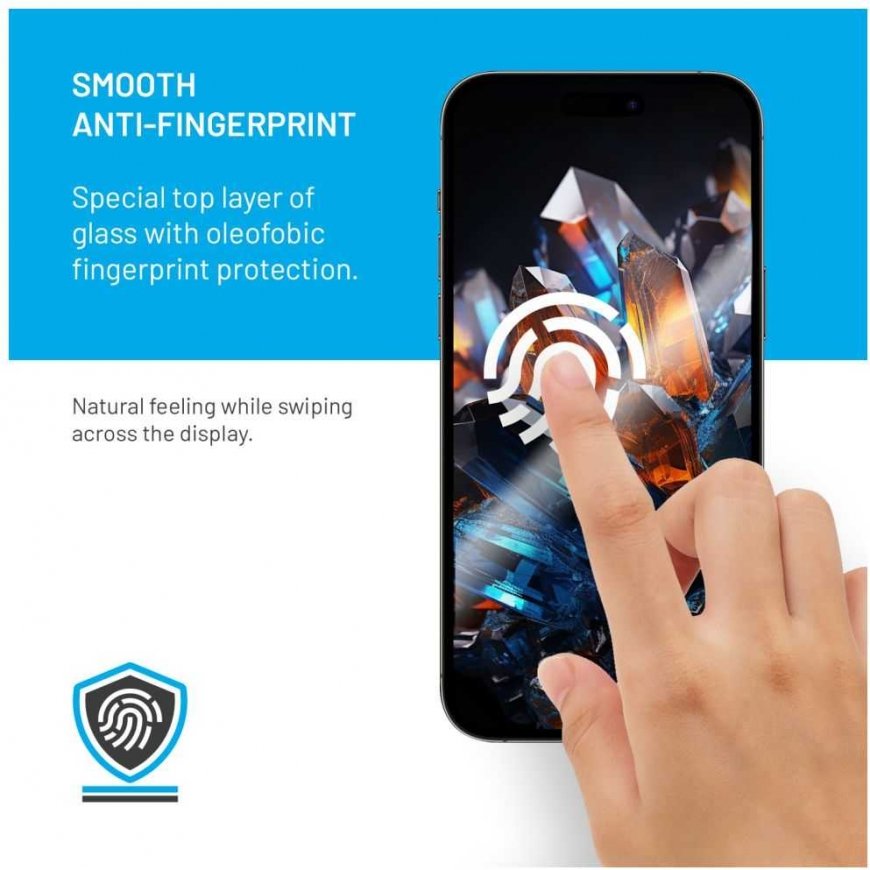 FIXED Armor Premium apsauginis grūdintas stiklas su aplikatoriumi, skirtas Samsung Galaxy A54 5G juodas – 5