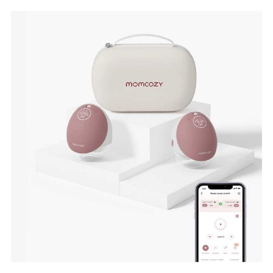 MOMCOZY DOUBLE PORTABLE WIRELESS BREASTFEEDING PUMP