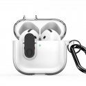 Apple AirPods 4 PECL Series PC+TPU Cover with Hook Black Clear