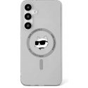Dėklas Karl Lagerfeld Button Choupette Head Printed Logo MagSafe Samsung Galaxy S25 juoda Dėklas Karl Lagerfeld Button Choupette Head Printed Logo MagSafe Samsung Galaxy S25 juoda