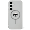 Karl Lagerfeld Button Choupette Head Printed Logo MagSafe Case for Samsung Galaxy S25 black Karl Lagerfeld Button Choupette Head Printed Logo MagSafe Case for Samsung Galaxy S25 black