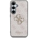 Dėklas Guess Big 4G Logo Classic Logo do Samsung Galaxy S25 rožinis