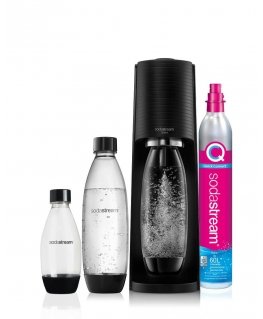 SodaStream Terra Nero Value Pack Metall, Plast, Polüetüleentereftalaat (PET) Must