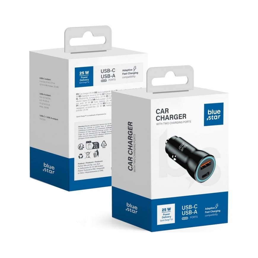 Borofone Car charger BZ32 Fresh - Type C - PD 30W grey