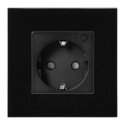 Orno Tuya Smart Wi-Fi single socket, Schuko, black Orno Tuya Smart Wi-Fi single socket, Schuko, black