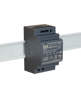 MEAN WELL DIN RAIL IESLĒGŠANAS BAROŠANAS APGĀDE HDR-60-48 48V/60W/1.25A