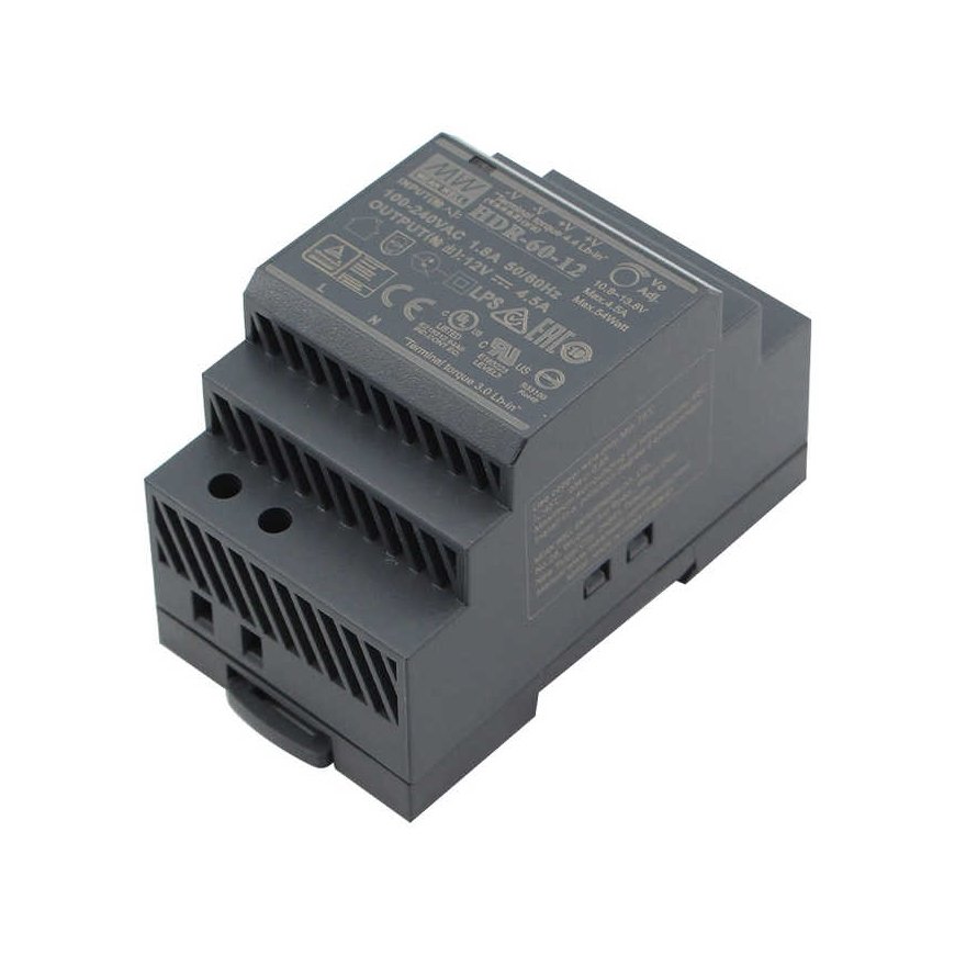 MEAN WELL DIN RAIL SWITCHING POWER SUPPLY HDR-60-48 48V/60W/1.25A – 2