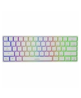 GAMING KEYBOARD GENESIS THOR 660 G2 US WHITE WIRELESS RGB MECHANICAL GATERON RED
