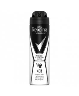 Rexona Men invisible on black+white clothes antiperspirant Vyrams Purškiamas dezodorantas 150 ml 1 vnt