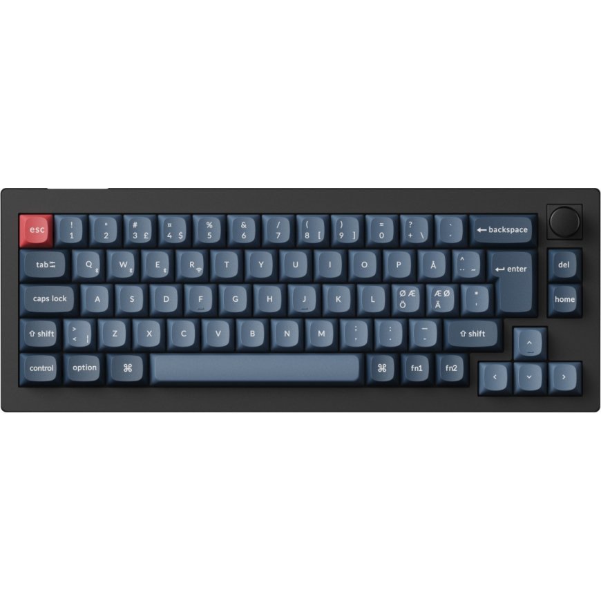 Keychron V2 Max QMK/VIA Fully Assembled Knob 65% Mechanical Keyboard, Jupiter Brown Switches