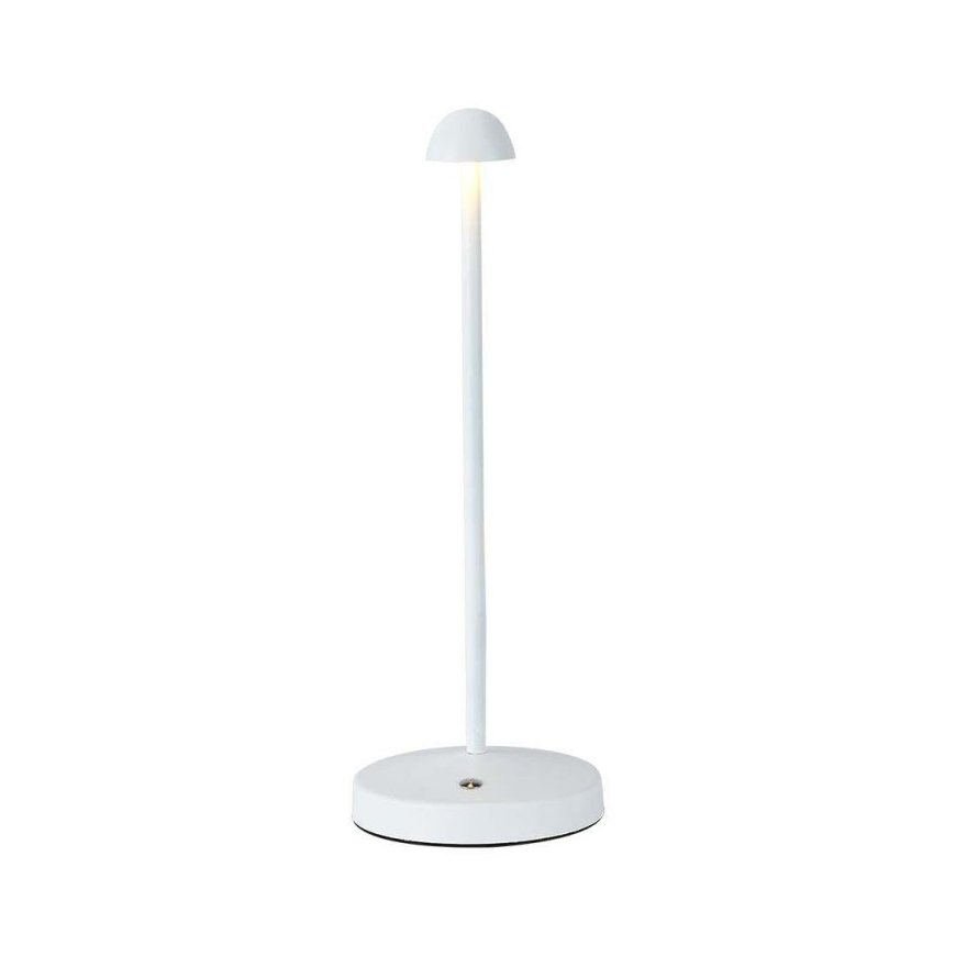 Lampka Biurkowa Nocna V-TAC 3W LED 29cm Ładowanie USB Ściemnianie Biała VT-1073 3000K-6000K 130lm