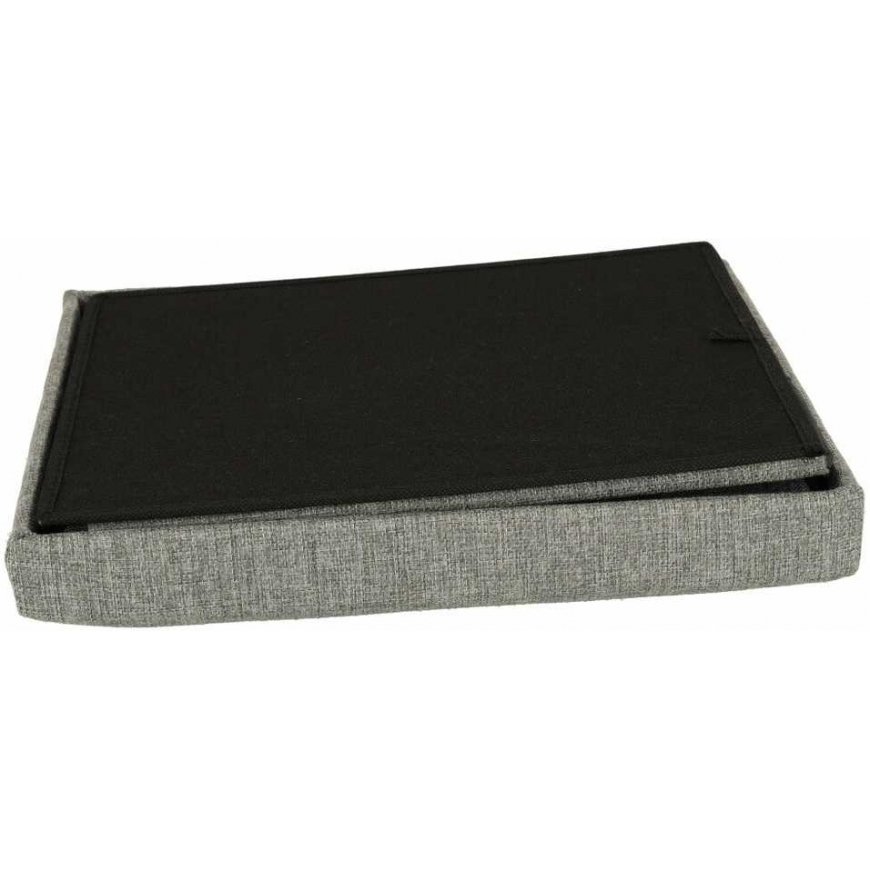 Storegd Folding pouf with storage gray 38x38x38cm – 5