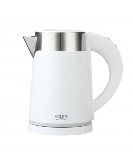 Adler AD 1372W electric kettle 0.6 L 800 W Metallic, White