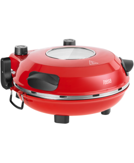 Waffle maker TEESA SUPREME + pizza oven, 1200 W, 32 cm, window, removable stone, dual heater control