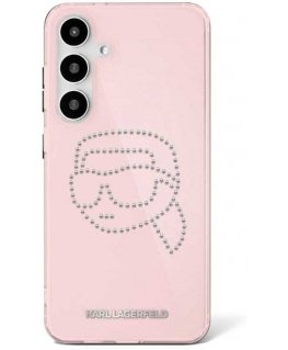 Karl Lagerfeld case for SAMSUNG S25 KLHCS25SHKHDCELP (IML Rhinestones K Head) pink