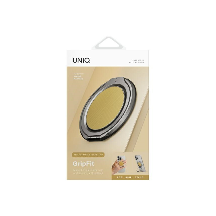 UNIQ Gripfit 360 Magnetic Mount&Kickstand magnetic holder yellow – 3