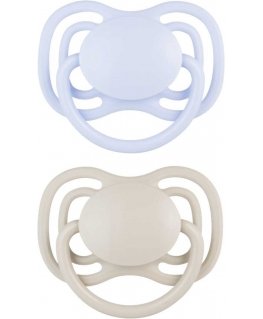 CANPOL BABIES silicone symmetrical pacifiers NUDE, Blue, 18+m, 2 pcs., 23/227_blu