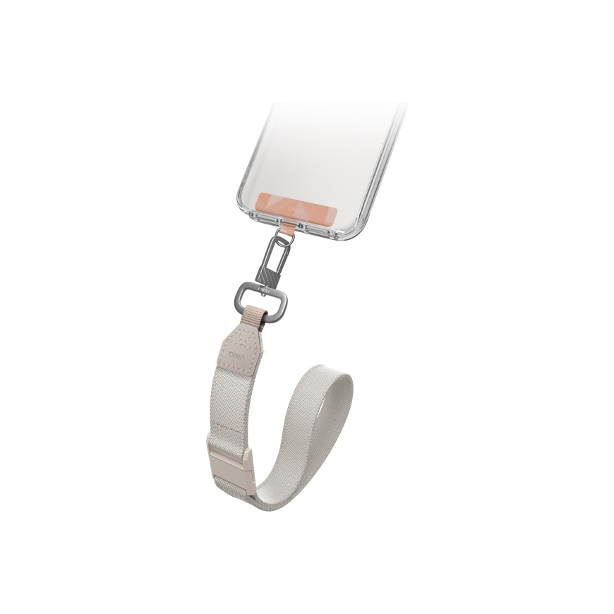 Dėklas UNIQ Vista uniwersalna smycz do telefonu 2w1 terracotta-smėlio spalva/terracotta beige – 4