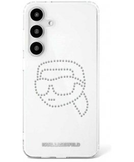 Karl Lagerfeld case for SAMSUNG S25 KLHCS25SHKHDCELT (IML Rhinestones K Head) transparent