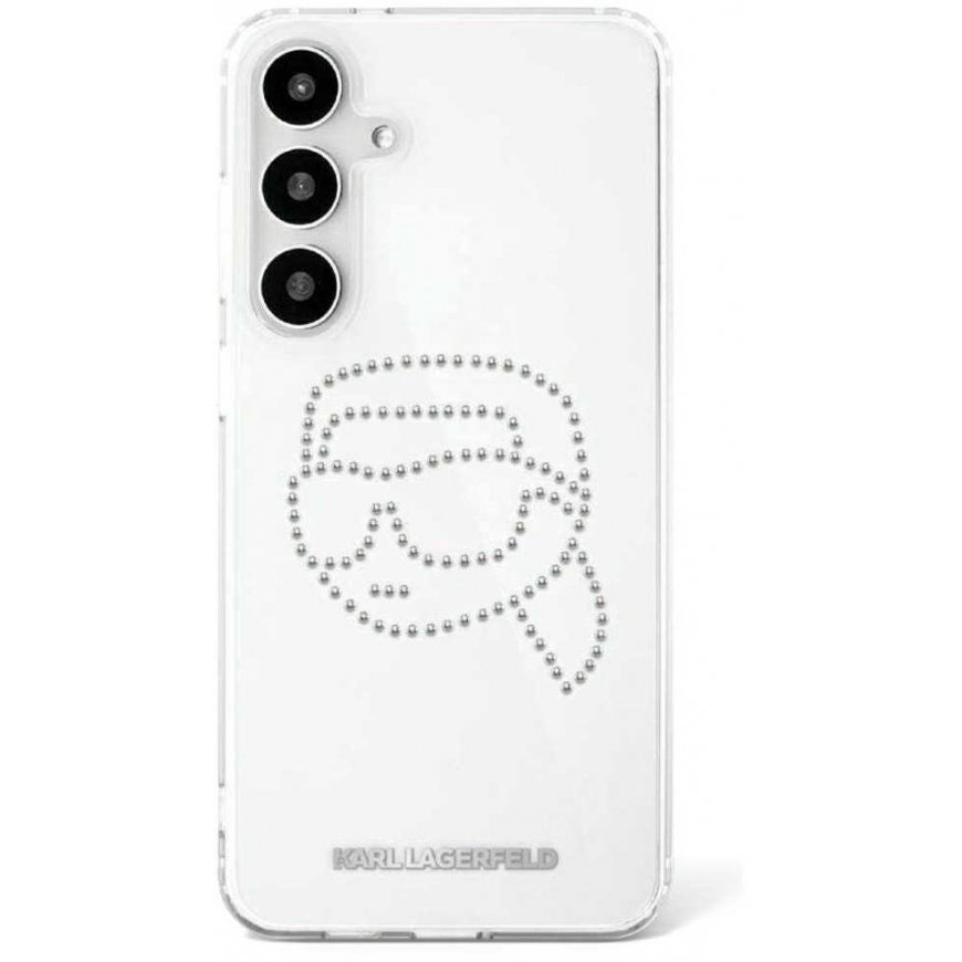Karl Lagerfeld case for SAMSUNG S25 KLHCS25SHKHDCELT (IML Rhinestones K Head) transparent