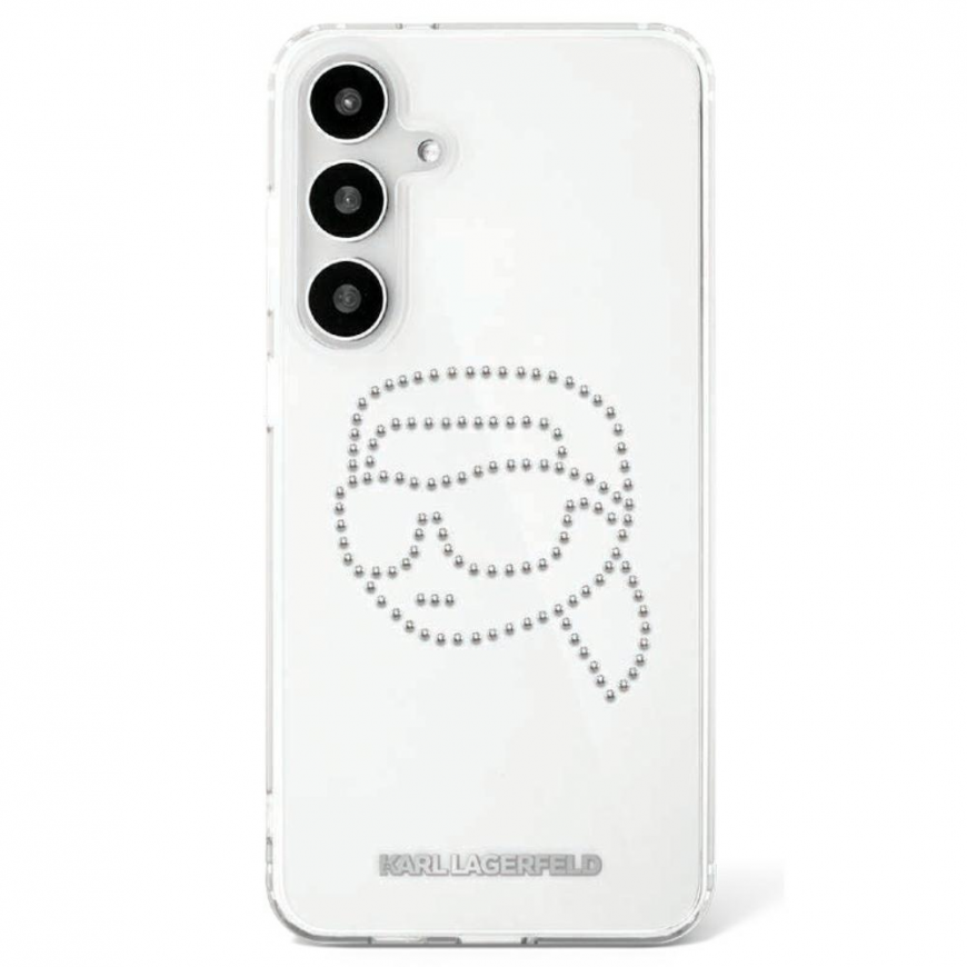 Karl Lagerfeld case for SAMSUNG S25 KLHCS25SHKHDCELT (IML Rhinestones K Head) transparent – 2