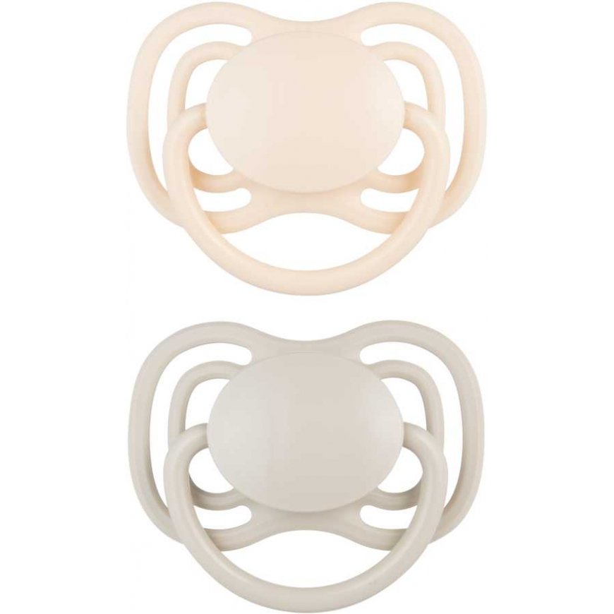 CANPOL BABIES silicone symmetrical pacifiers NUDE