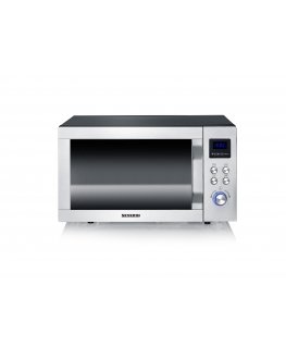 Severin MW 7777 microwave Black, Stainless steel Grill microwave Countertop 25 L 900 W