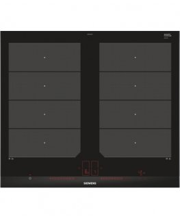 Siemens EX675LXC1E hob Black, Stainless steel Built-in Zone induction hob 4 zone(s)