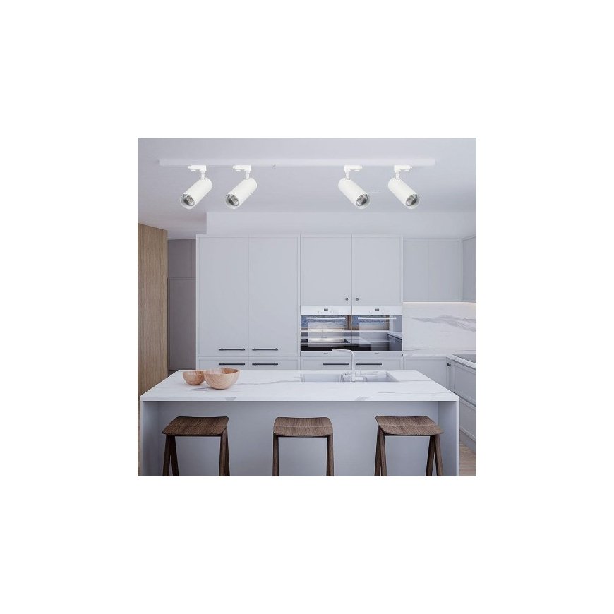 Oprawa Szynosystem 3F V-TAC 40W LED 35st CCT CRI90+ Biała VT-47050 2700K-4000K-6000K 3150lm – 2